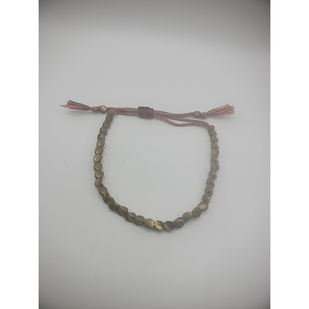 Vintage Gold Tone Beaded Bracelet Adjustable Jewelry Costume - Picture 5 of 10